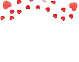 valentijn dag background.romantic valentijn harten op witte achtergrond foto