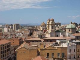 luchtfoto van cagliari foto