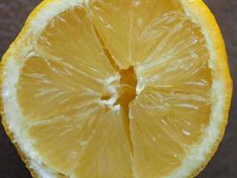 schijfje citroen fruit foto