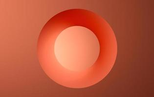 oranje ring, abstracte kleur achtergrond. 3D render foto