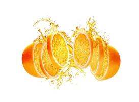 sinaasappelschijfje spetterend foto