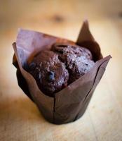 muffin - chocolade cupcake foto