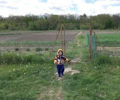 mooie babyjongen met kindgezicht poseren fotograaf foto