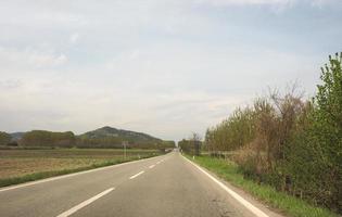 valcerrina weg in de buurt van chivasso foto