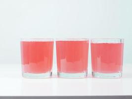 roze grapefruit sap foto