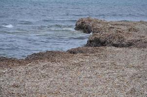 het strand in trapani foto