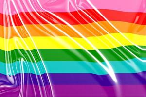 LGBT Pride Regenboogvlag. LGBT-rechten concept. foto