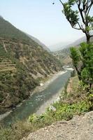 stromende rivier yamuna foto