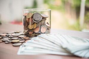 geld besparen voor investeringsconcept foto