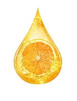druppel sinaasappelserum foto