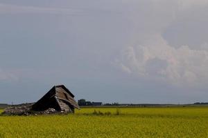 onweerswolken prairie hemel foto