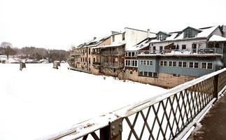 elora ontario in de winter foto