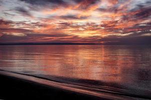 zonsondergang wasaga strand foto