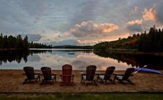 algonquin park muskoka ontario meer wildernis foto