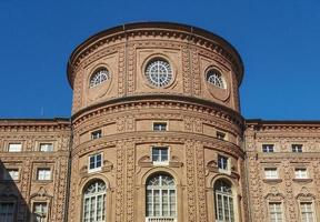 palazzo carignano in turijn foto