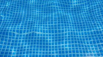 water oppervlaktetextuur met schone zwembad rimpelingen en golven in een lus. foto