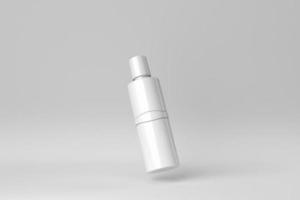 cosmetische productweergave op een witte achtergrond voor de presentatie van huidverzorgingsproducten. 3D render. foto