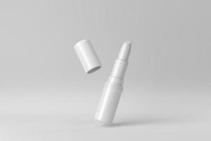 cosmetische product lippenstift op een witte achtergrond voor productpresentatie. 3D render. foto