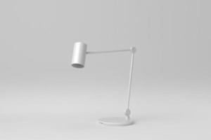 moderne lamp of bureaulamp op witte achtergrond. minimaal begrip. 3D render. foto