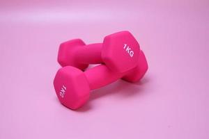 dumbell voor training of training foto