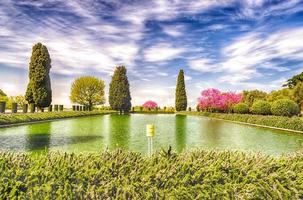 oud zwembad in villa adriana, tivoli, italië foto