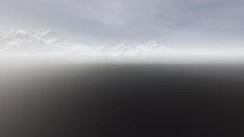 bergen en zee op de lofoten-eilanden in noorwegen foto