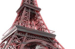 Eiffeltoren geïsoleerd foto