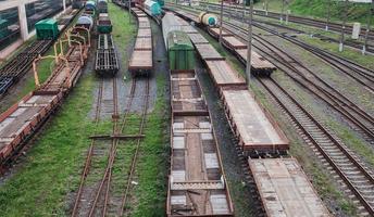 zicht op de rails foto