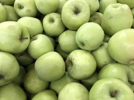 macro foto rode groene appels. stock photo fruit appel achtergrond