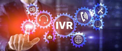 ivr interactief voice response communicatieconcept foto