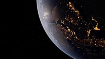 aarde globe planeet vanuit de ruimte baan foto