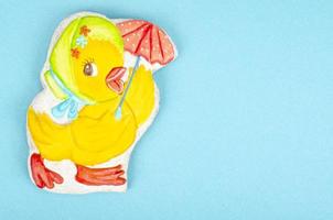 zelfgemaakte peperkoekkoekjes in de vorm van dieren voor kinderen. studio foto