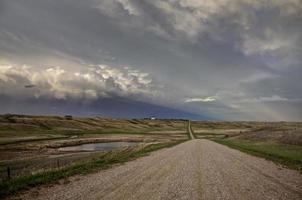 prairie onweerswolken canada foto