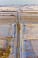 prairielandschap in de winter foto