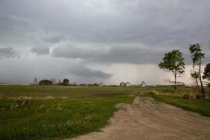 prairie onweerswolken canada foto