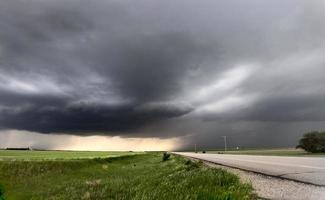 prairie onweerswolken canada foto