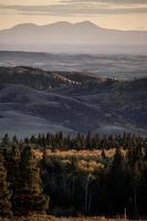 herfstkleuren cipressen heuvels canada foto