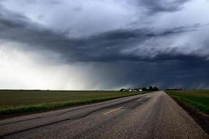 prairie onweerswolken canada foto