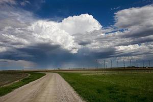 prairie onweerswolken canada foto