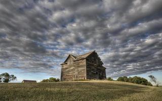 verlaten boerderij saskatchewan canada foto