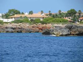 weergave van minorca of menorca balearen eiland in de middellandse zee foto