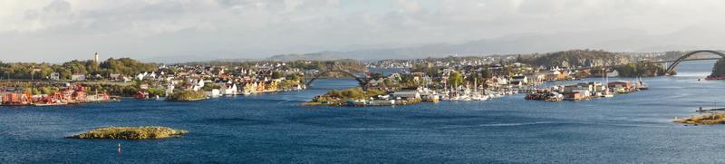 stavanger in noorwegen vanuit het perspectief van de cruiseterminal foto