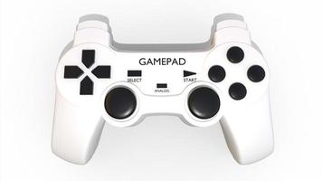 videogamecontroller witte gamepad foto