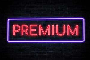 premium neonbanner. foto