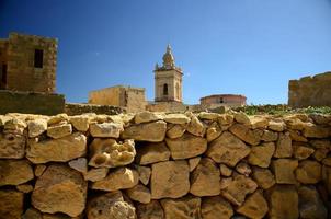 cittadella toren kasteel in victoria rabat stad, gozo eiland, malta foto