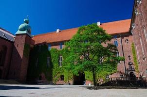 binnenplaats in stockholm stadhuis stadshuset, zweden foto