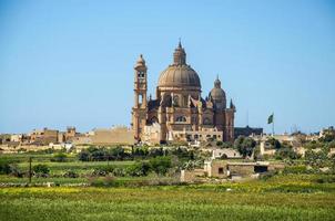 rotonde st. john baptist kerk in stadsdorp, gozo-eiland, malta foto