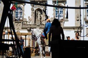 guimaraes stad oud historisch centrum in portugal foto