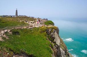 Kaap Roca, Portugal Kaap Roca Cabo da Roca - meest westelijke punt van Europa en Eurazië foto