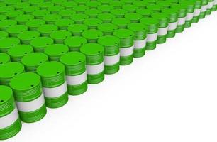 olie groene industrie metalen containers illustratie 3D-rendering foto